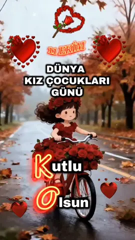 11 Ekim dünya kız çocukları günü kutlu olsun 🤲🇹🇷🌹🌹  #kizim #evlat #anne #cocuklar #viralvideos 