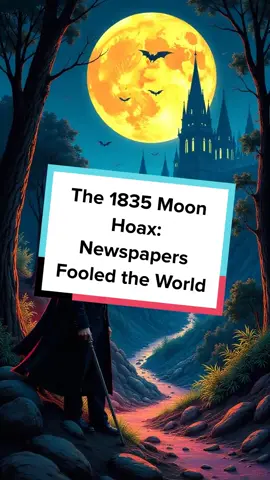 Did you know millions once believed there were creatures living on the moon? Discover the wild 1835 newspaper hoax that shook the world! #History #MoonHoax #CuriousFacts #Media #Hoax #ScienceHistory