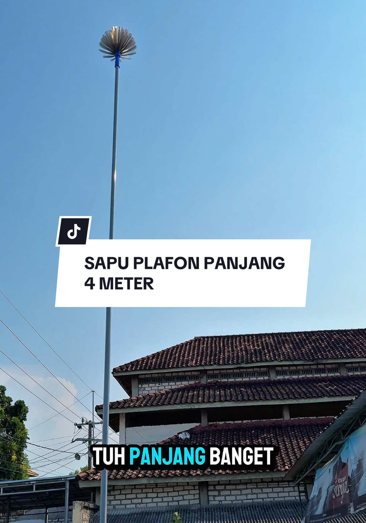 Gak ribet✅, Gak perlu naik tangga✅, Bisa jangkau plafon tinggi✅ Langsung beli sebelum kehabisan! #sapuplafon #sapusawang 