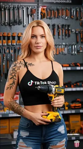 Furadeira potente e leve com duas baterias e acessórios completos #TikTokShop #Ferramentas #Furadeira #Promoção #CarrinhoLaranja 