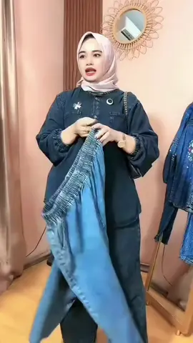 Oneset Jeans Blackwash Atasan dan Celana Terbaru 2025 Jumbo Kekinian  Setelan Wanita #oneset #setelanjeans #terbaru #OOTD #fyp 