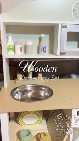 My Birthday Gift for my babygirl. Ang gandaaa!😍 wooden kitchen toy set. #toys #woodentoy #kitchenset 