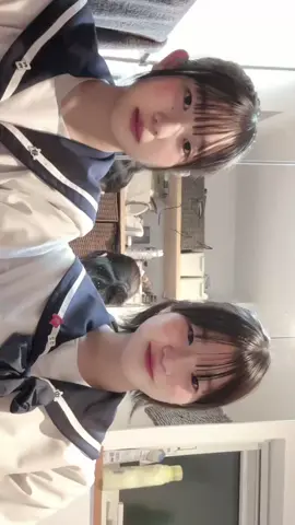 制服で撮るのかわいいよね😉 いつ見てもおもろい顔してるのなに笑 また遊ぼうねぇーーーー‼️ #受験生 #ljc #加工詐欺 