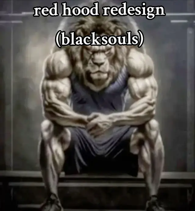 yes i know meaning of this song#blacksouls2 #redhood #art #fyp #redesign
