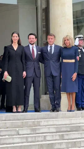 #emmanuelmacron #brigittemacron #rajwaalsaif #husseinbenabdallah #jordan