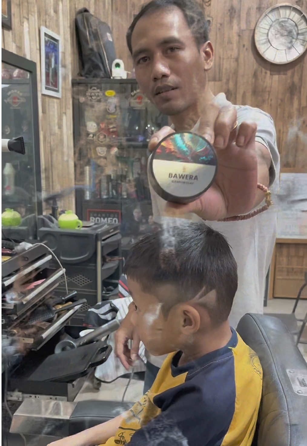 Hair kids dengan @BAWERA.ID  #hairkid #hairdesign #barbershop #frenchcrop #pomade 