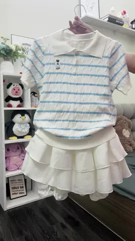 Áo Polo Len Thêu Hình Sọc Ngang Chất QC Mềm Mịn #xh 