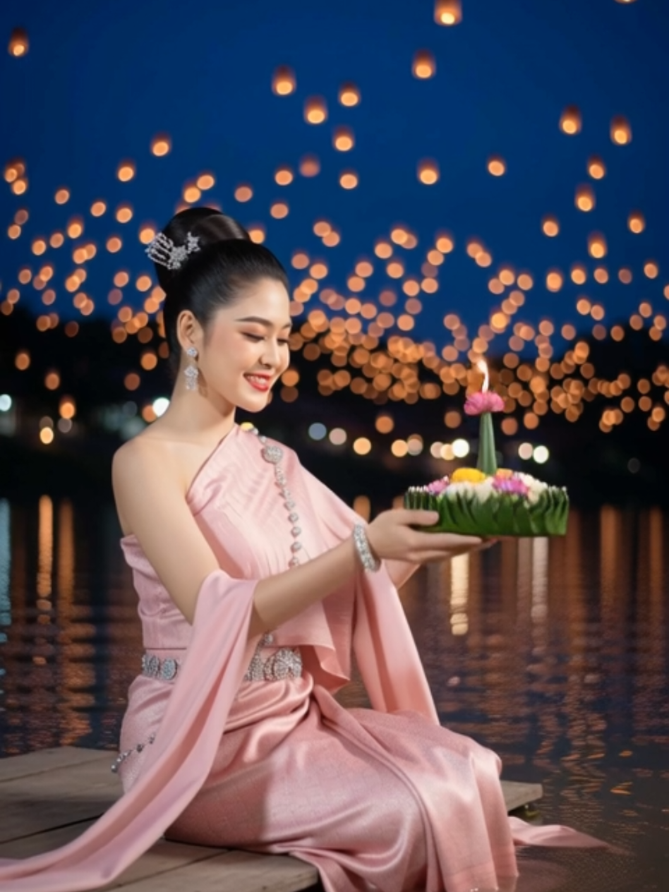 ใกล้ลอยกระทงแล้ว แจกPrompt ลอยกระทงสวยๆกัน #ลอยกระทง #สร้างรูปด้วยai #gemini #prompt #ครูนีนิแบรนด์ดารา 