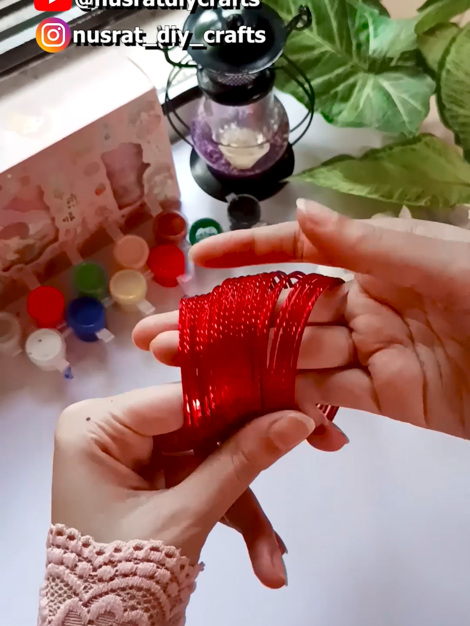 নষ্ট হওয়া চুড়ি দিয়ে ক্রাফট আইডিয়া😍 #recyclecraft #craft #DIY #viral #fyp #foryoupage #trending #wastematerialcraft