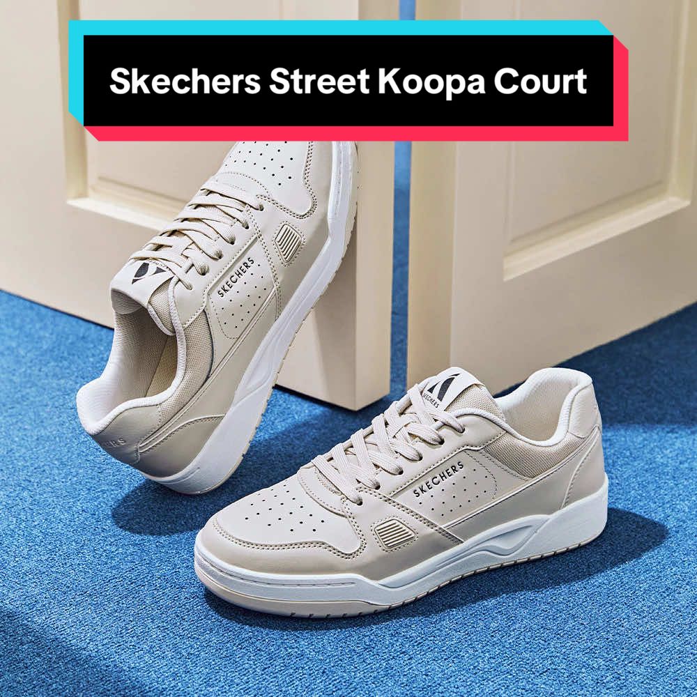 Basic mà vẫn chất 👟 Skechers Koopa Court Tiebreak – trắng tinh, êm chân, phối đồ gì cũng hợp 😎🔥 #Skechers #KoopaCourt #MemoryFoam #GiayTheThaoNam #skechers 