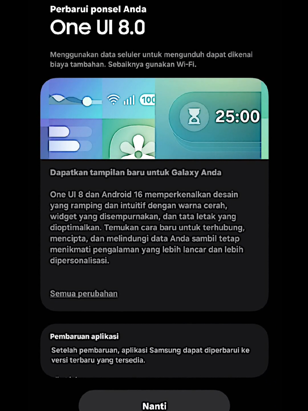 galaxy a16 udah dapet update UI 8 ya gengs segera cek pembaharuannya😄 #chlis412 #samsunga165g #testcamera #tutorial #oneui8 
