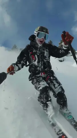 Powder ❄️❄️❄️ #skitok #powderdays #powder #powderskiing #winter 🎥 Bobby Thomson
