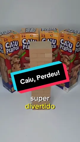 💙 Caiu, Perdeu Diversão mais barata do BR para toda  a família!!!✨ 🔹 Detalhes que encantam: 1️⃣ 54 blocos de madeira 2️⃣ Estimula coordenação motora, equilíbrio e primeiros passos 👣 💡 Um brinquedo seguro, educativo e cheio de descobertas para brincar com amigos e família! 👉 Comente “QUERO” que eu envio o link pra você. Ou, se preferir, é só clicar no link da bio! 🌟 #binquedos #jenga #diadascrianças  #jogoseducativos #criatividade 