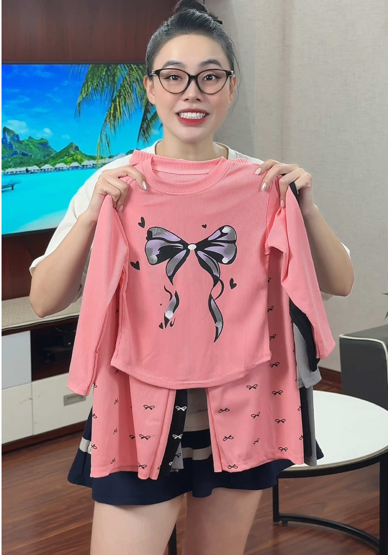 Bộ thun tăm nơ xinh yêu cho bé #bothudongchobe #thoitrangtreem #xuhuong 