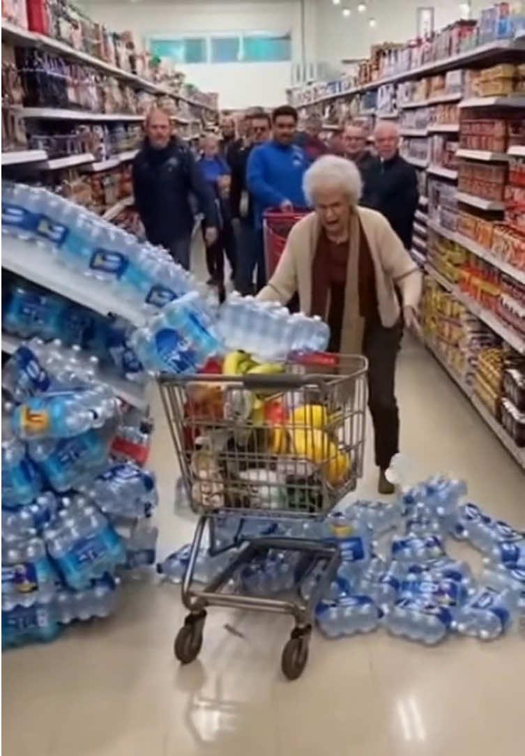 Invés de ajudar só ficam olhando 🤦🏻‍♂️  #senhora #senhorinha #ia #mercado #idosa 