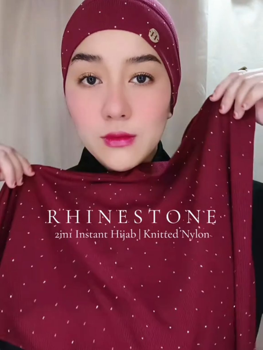 Rhinestone Hijab | NEW RELEASE 🔥 #rhinestonehijab #2in1hijab #hijabrecommendation #hijabi #instanthijab  @Hanna Hijab.ph 