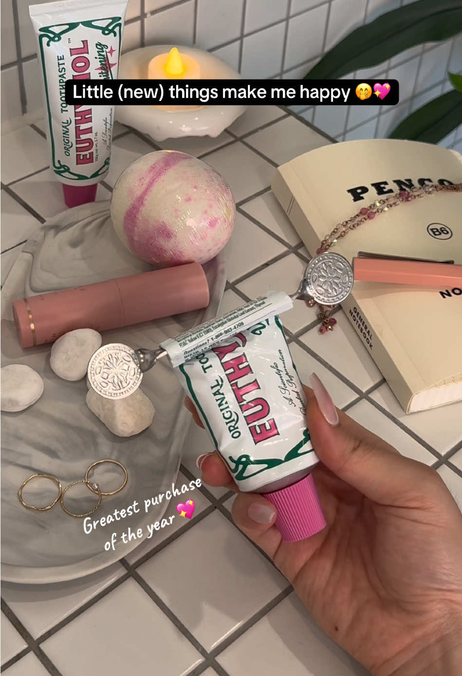 Sometimes new products just make me happy and even more when they are aesthetic and practical! Go get your new premium whitening toothpastes and get a free tube squeezer! Sale ends soon! #euthymolus #whitening #amazonfinds #kbeauty #fyp 