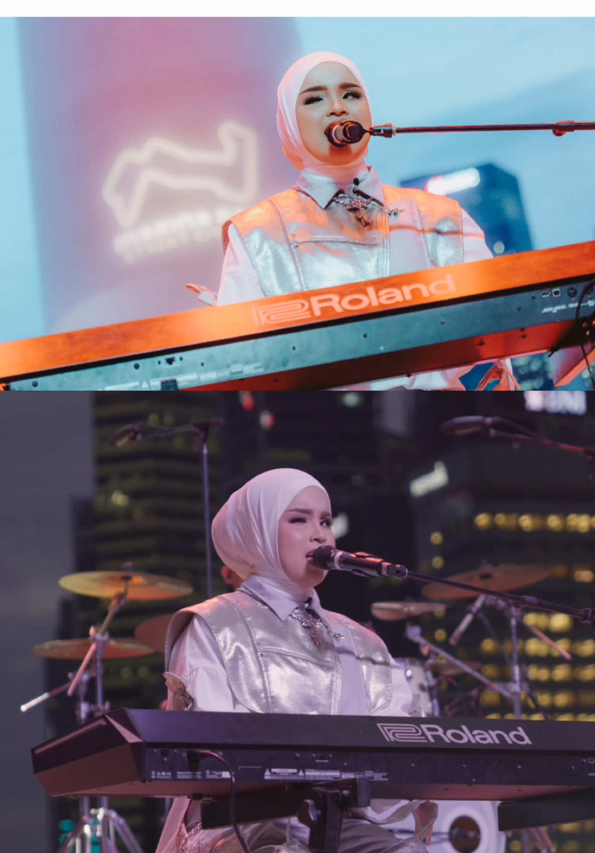 golden huntr/x cover - ( F1 singapura live perform ) . . #putriariani #arianinismaputri #melihatdenganhatibermusikdenganrasa #kpopdemonhunters #golden 