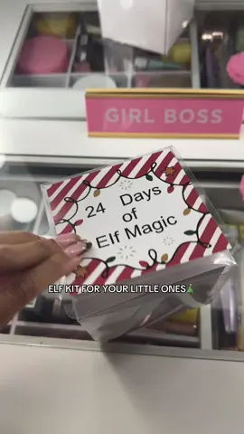 Elf kit for December 🎄 #elfkit #elfideas  #christmastraditions #MomsofTikTok #christmastok 