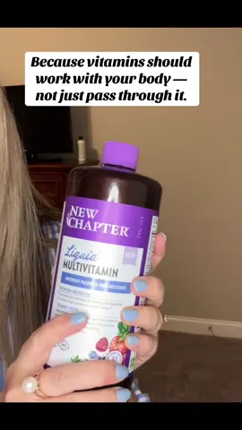 New chapter liquid multivitamin for the entire family with 22 essential vitamins and super foods. #healthandwellness #vitamin #superfood #newchapterinc #liquidvitamins 