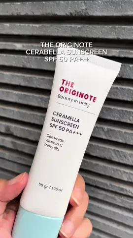 Jangan skip sunscreen kalau gak mau wajah cepet tua Aku lagi suka banget sama THE ORIGINOTE Cerabella Sunscreen SPF 50 PA+++ ini. Perlindungan SPF 50 PA+++ yang maksimal, plus ada kandungan Ceramide, Vitamin C, dan Tremella yang sekalian merawat skin barrier dan mencerahkan #theoriginote #sunscreen #ceramellasunscreen #sunprotection #guncangpromo1010  @The Originote 