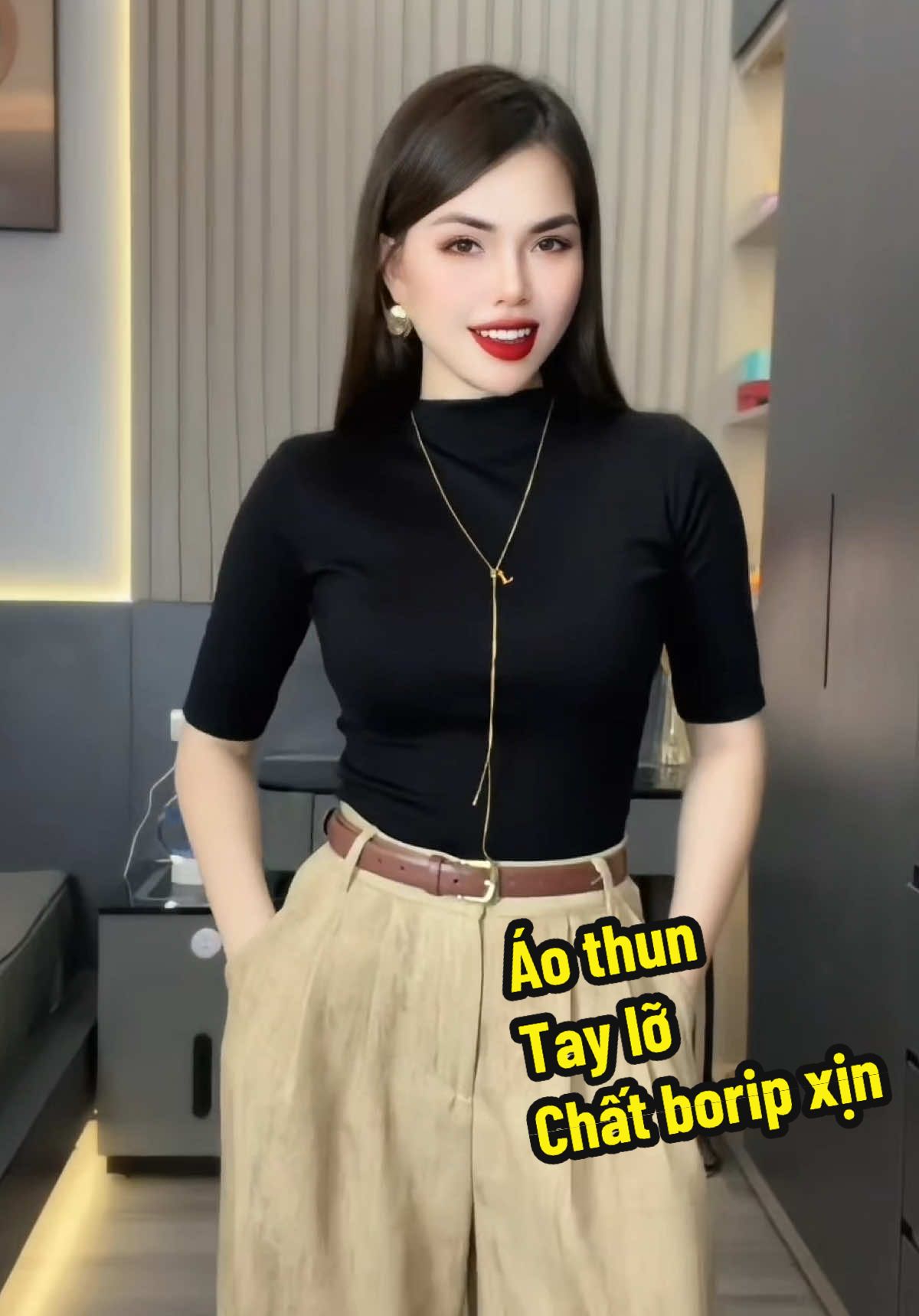 Áo thun tay lỡ.chất borip xịn. Siêu sang chảnh #liên_aila #aothun #aothunnuxinh #aothuntron #aothuntaylo 