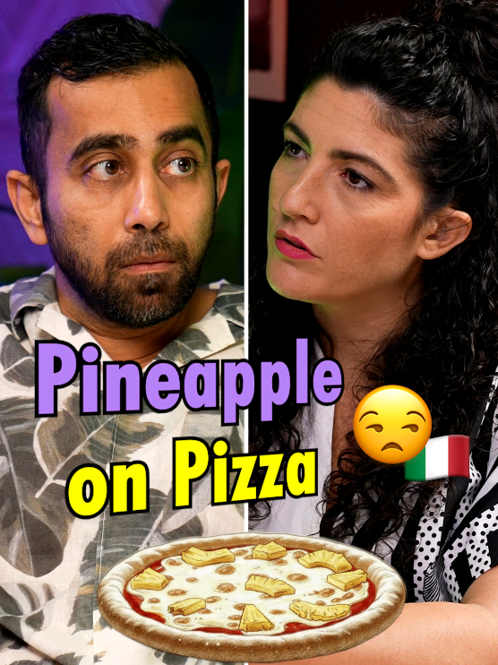 When my Italian friend was not happy bcos I wanted to put pineapple on my pizza What do you think? @Valentina Danubio 