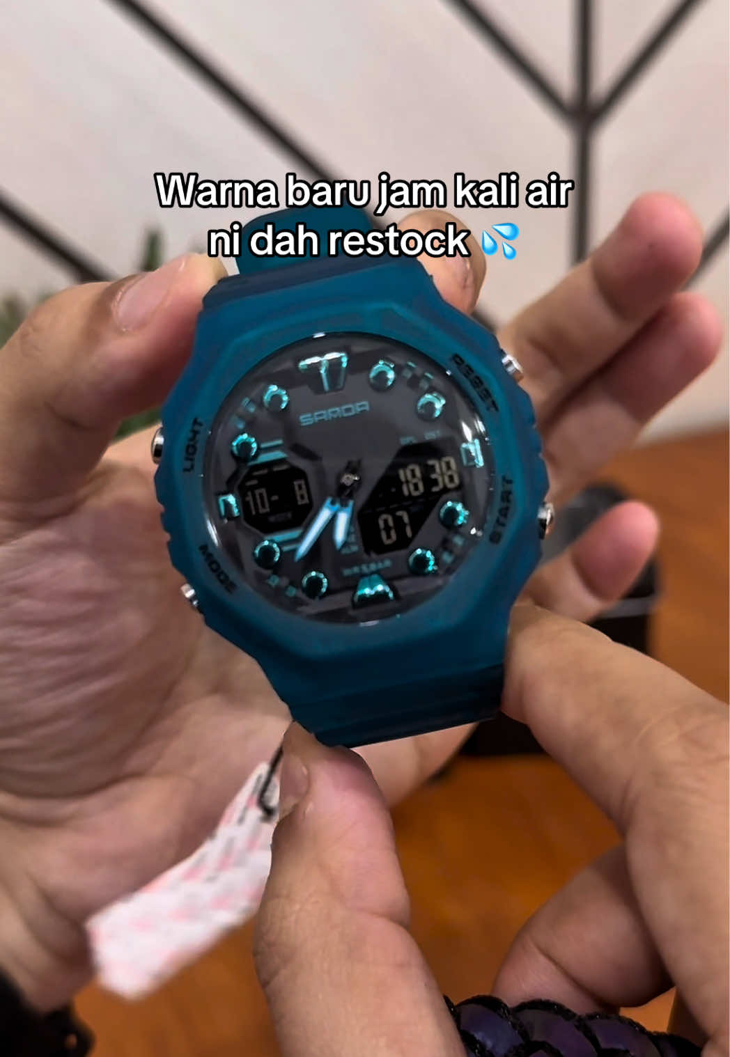 Jam tangan waterproof Sanda ni baru seller baru je restock. . #jamtanganlelaki #jamtangan #jam #waterproof #jamkalisair