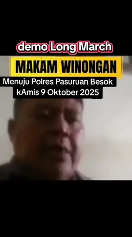 Demo Long March Polres Pasuruan