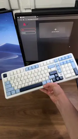 W upgrade🔺🔺 • The Ajazz AK980 Max is a premium mechanical keyboard designed for enthusiasts who value performance and aesthetics. Featuring a 98-key layout with hot-swappable switches, it offers a compact yet fully functional experience. Its gasket-mounted structure ensures a soft, cushioned keystroke, while the vibrant RGB lighting and sleek build make it a standout on any desk. Ideal for both gaming and productivity. • #pc #setup 