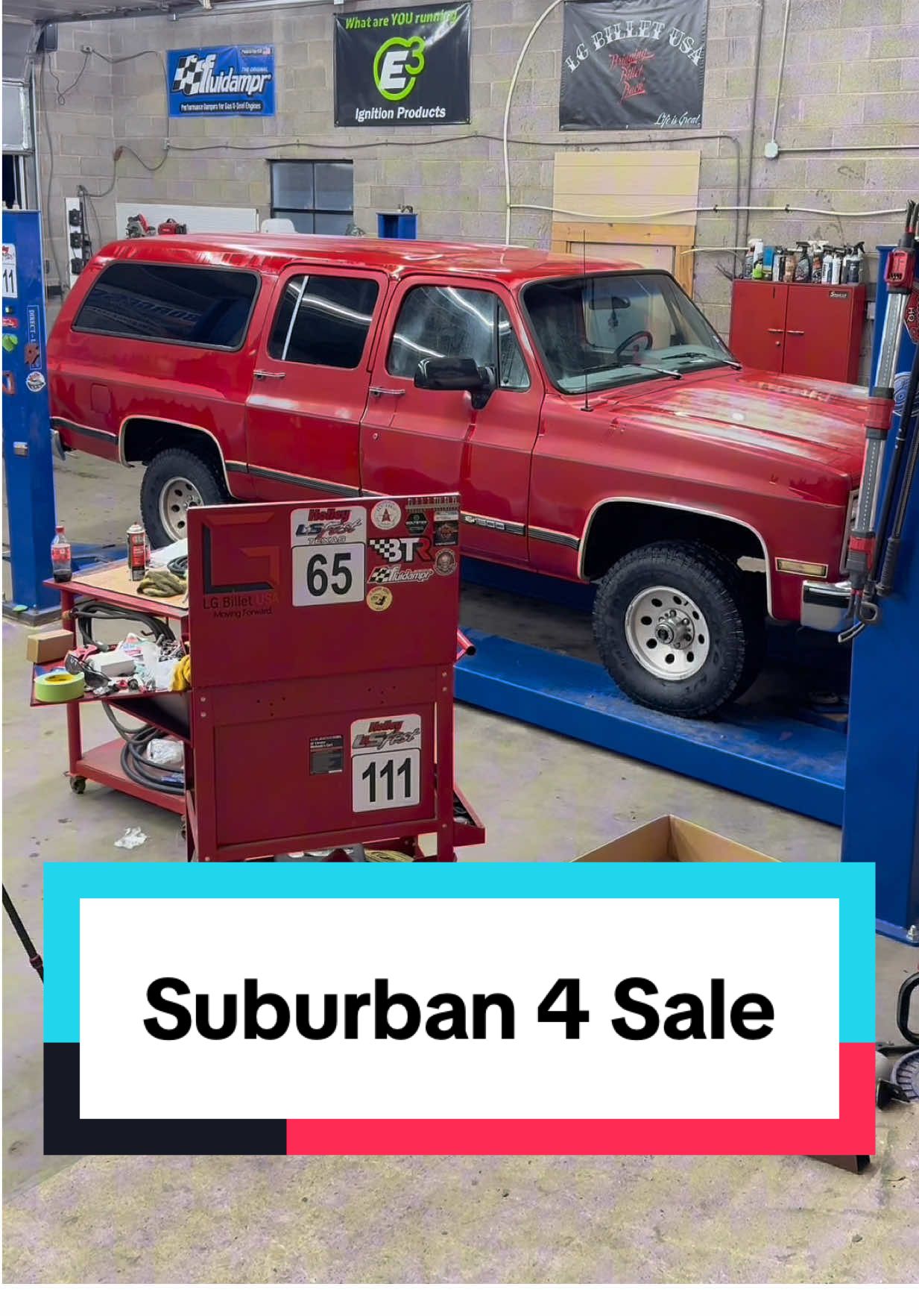 Meet Clifford, my 1990 4x4 Suburban sitting on 31” Toyos! 🛻 Runs and drives great, solid truck, no rust, ready for your next family adventure or deer lease. First $5,500 takes it (no less). Fair warning, the more I do to it, the higher that price is going! 😎 #suburban #squarebody #forsale #trucktok #offroad 