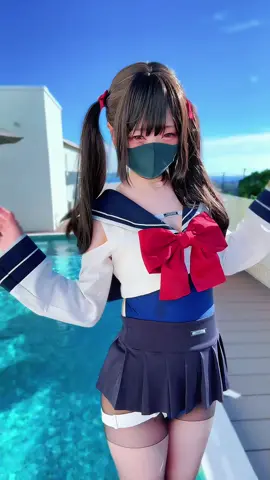 がんばれがんばれっ♡#地雷系女子 #プール #水着 #cosplayer 