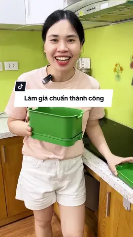 Thích ăn giá đỗ mà sợ mua ở ngoài k đảm bảo thì tự làm ở nhà vừa sạch vừa tiết kiệm. #khaylamgiado #hoplamgiado