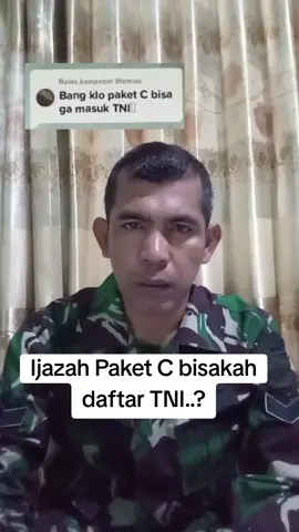 Bisakah ijazah Paket C daftar TNI..? #TNI #TesTNI #ijazahpaketC