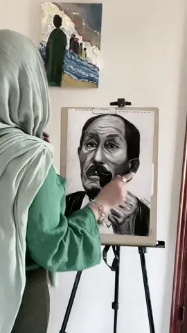 #السادات_اعظم_رئيس_عربي  #رسم  #تقى_مهدي #painting 