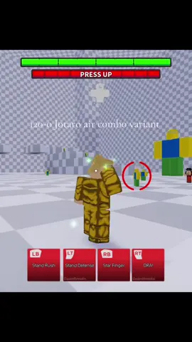 120-0 Jotaro combo mode air combo variant. @Michael picked the audio #aba #fyp #animebattlearena #roblox 