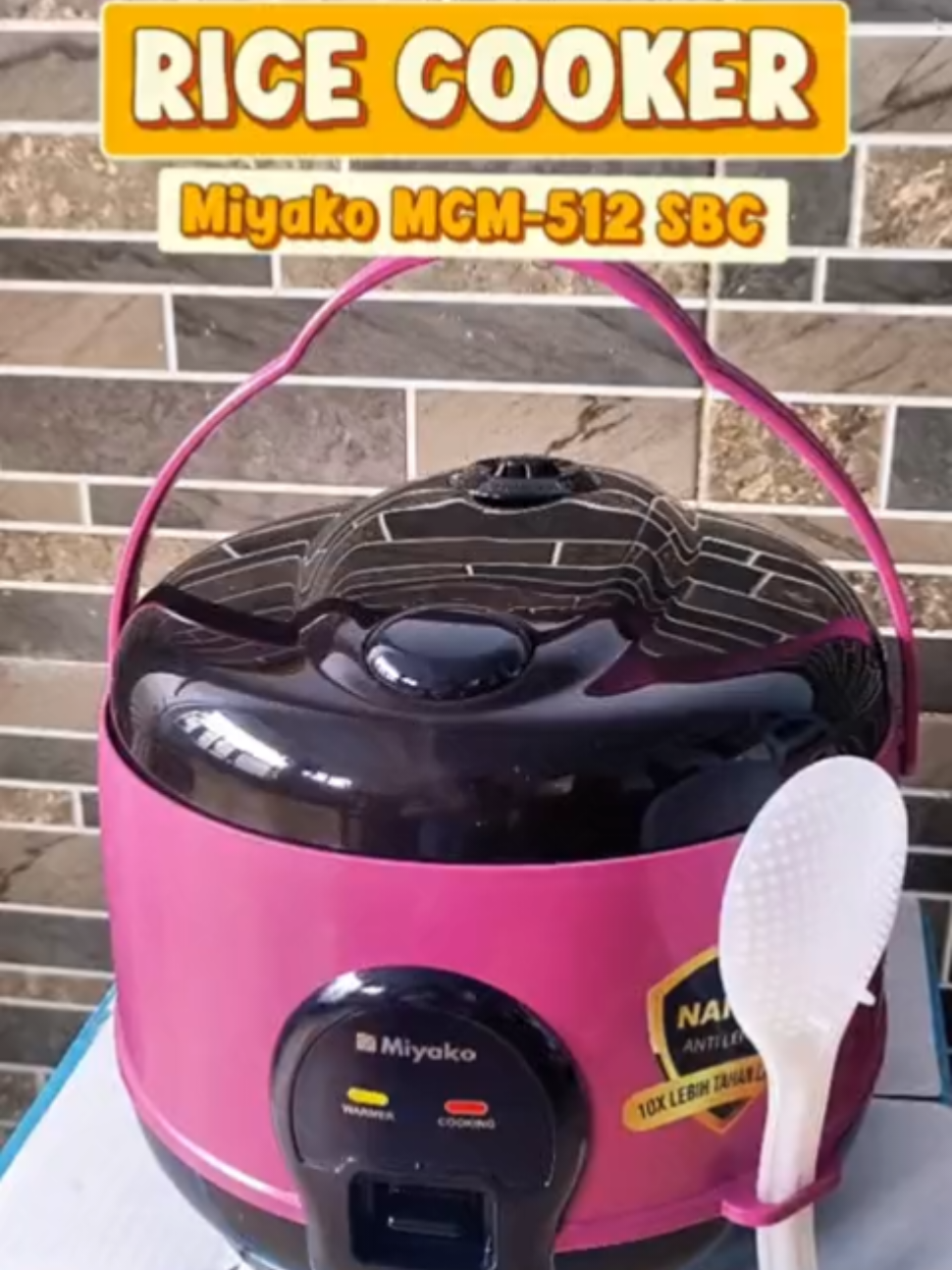 Rekomendasi Rice Cooker Mini Nanoal Anti Lengket Miyako MCM-606 SBC #miyako #ricecooker #ricecookermini #ricecookerviral #magiccom 