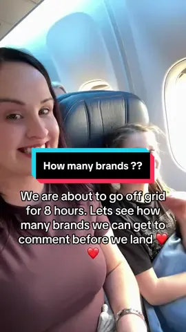 How many brands can we get to comment on our 8 hour flight @delta before we land ❤️❤️ #newyork #delta #holidaytime 