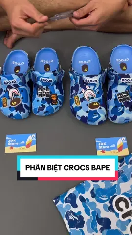 Phân biệt crocs bản đẹp nhất thị trường nha ae, mua gì thì mua cứ phải xứng đáng giá tiền ! #crocs #bape #xuhuong #phanbietcrocs #crocsbape 