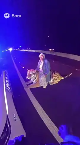 this tiger fast #funny #fyp #sora #bodycam #viral