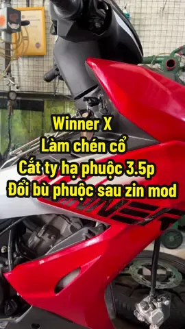 Cảm ơn a trai chạy từ Bình Dương qua ủng hộ shop e bảo dưỡng Winner X : Làm chén cổ + xử lý trảng 3 chống cụp , cắt ty hạ phuộc trước 3.5p , đổi bù phuộc sau zin mod ….Ra xe là bao êm ái , dáng xe bao đẹp nha ae 😉