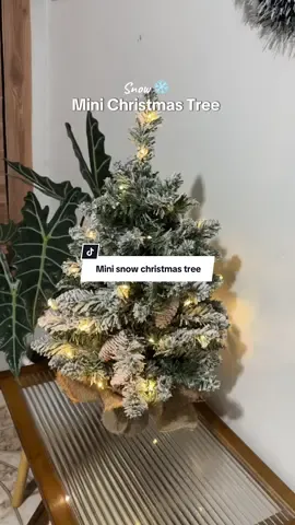 Perfect sa mga maliit lang space ❄️#fyp #minichristmastree #christmastree #snowchristmastree 