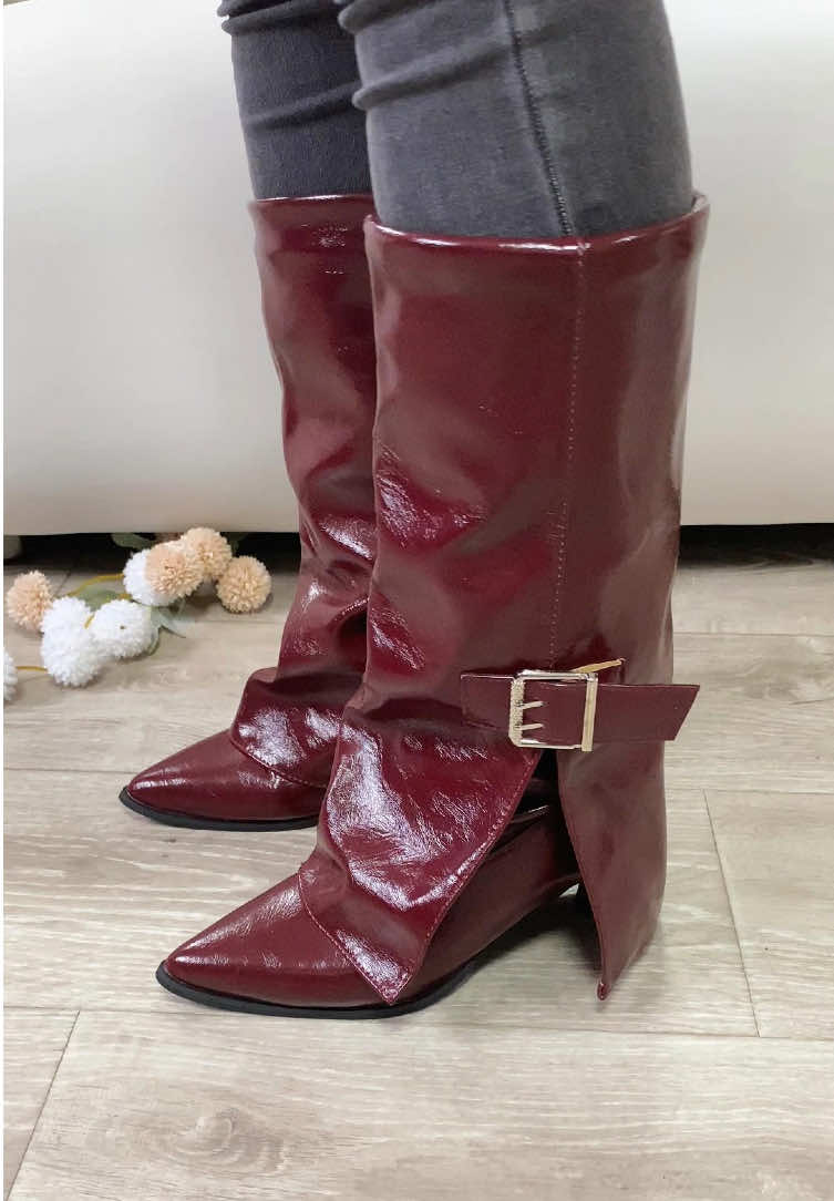 Botas altas con pliegue — dos estilos en uno, moda y comodidad en perfecta combinación. #tallboots#foldoverboots#womensboots#comfortableboots#highbootstyle#winterfashion#fallstyle#OOTD#tiktokmademebuyit#spotlightfinds #OOTD