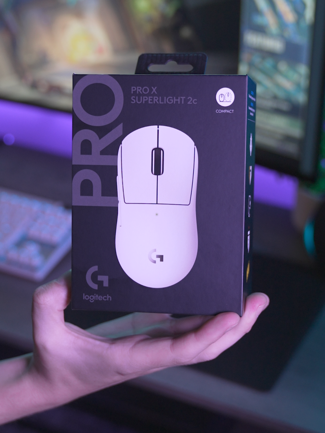It’s here! Take a look at the Logitech G PRO X SUPERLIGHT 2c Gaming Mouse. 🔹 More compact shape 🖱 Just 1.79 oz, or 51 grams 🤝 Collabed with 75+ esports pros ⚡ 95+ hours of battery life Get yours today. . . . #GamingMouse #Superlight #Unboxing