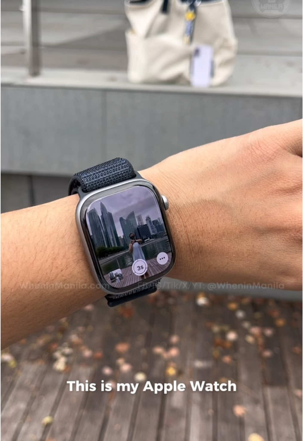Using our Apple Watch Series 11 to take our photos ⌚️📱 This is probably one of our fave features as a content creator! #AppleWatchSeries11 #iPhone17 @apple  