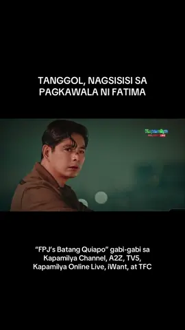 Mabigat sa damdamin ni Tanggol (#CocoMartin) ang biglaang pagkawala ni Fatima (#AndreaBrillantes) at ang pamilya nito. Tutukan ang #FPJsBatangQuiapo gabi-gabi ng 8 PM sa Kapamilya Channel, A2Z, TV5, Kapamilya Online Live, iWant, at TFC. #abscbn