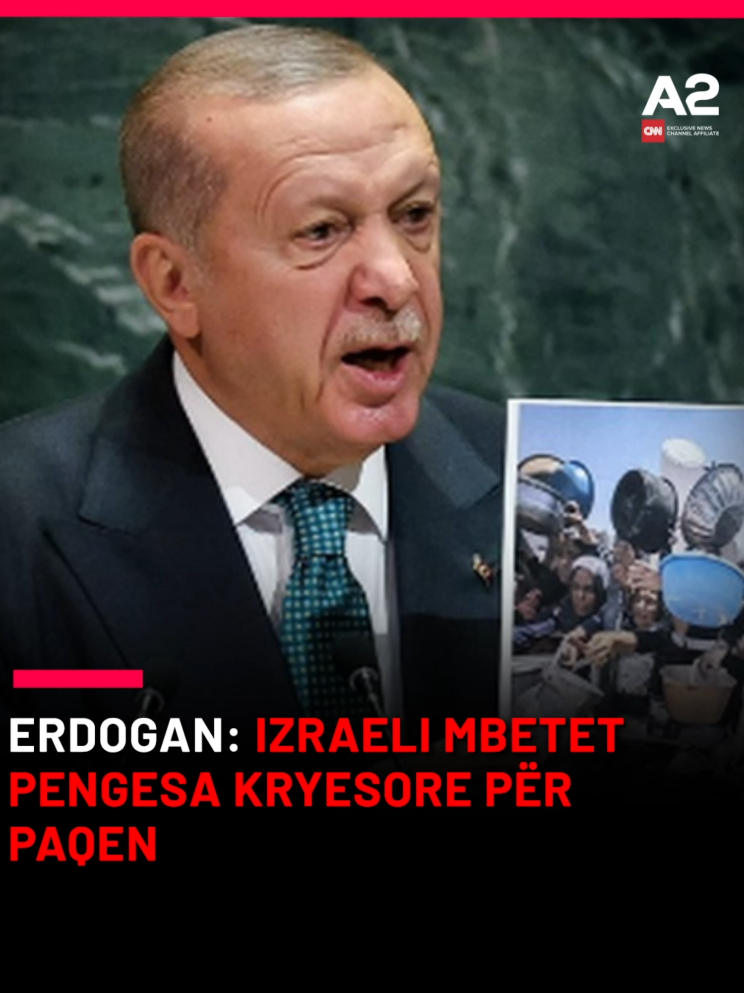 Presidenti i Turqisë, Rexhep Tajip Erdogan ka folur edhe një herë për negociatat për situatën në Gaza, duke thënë se Izraeli mbetet pengesa kryesore për paqen. 