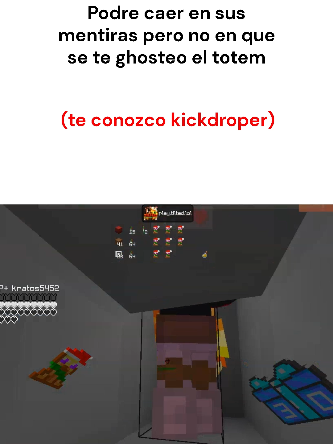 realmente kickdropeo el tipo play.tilted.lol #boxpvp #boxpvpminecraft #texturasminecraft #viralditiktok #Minecraft