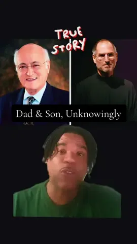 Dad & Son, Unknowingly😮 #fyp #stevejobs #fatherandson #ancestry #interesting 