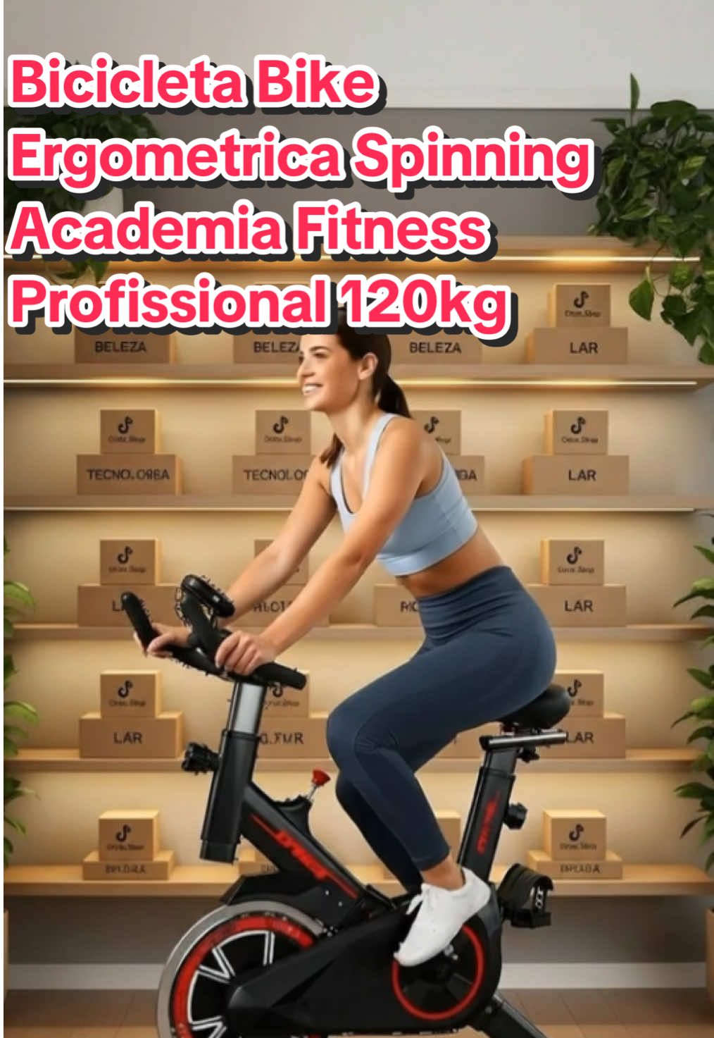 Bicicleta Bike Ergometrica Spinning Academia Fitness Profissional 120kg #bicicletaergometrica #treinoemcasa #spinningemcasa #fitnessbrasil #tiktokmefezcomprar